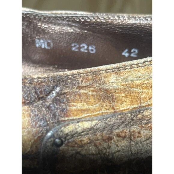 Marco Delli Ankle Boots Men 42 Slip On Multicolor Leather  display picture 1